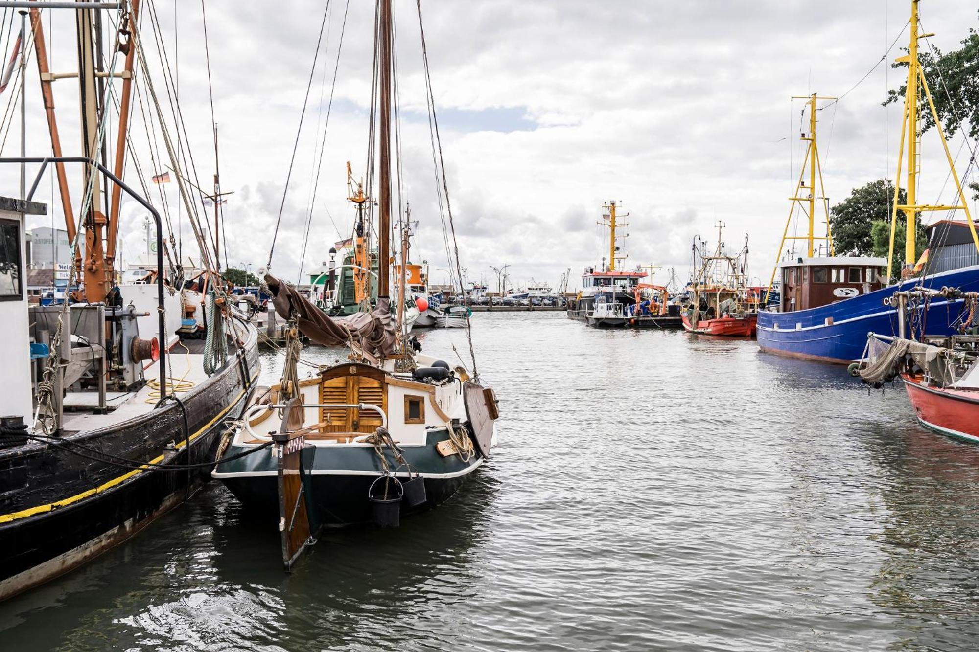 Bretterbude Buesum Bagian luar foto